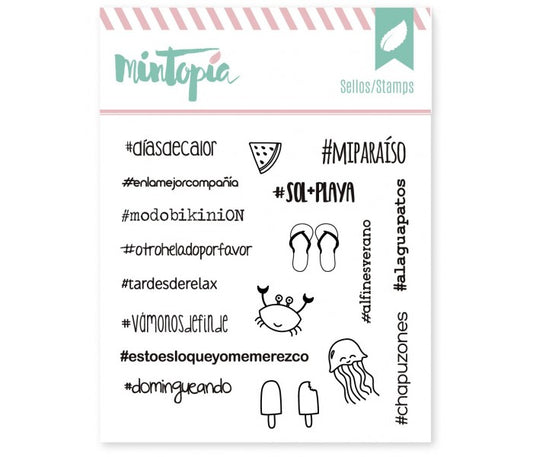 Sellos Hastags veraniegos Mintopia