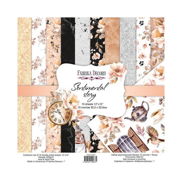 Sentimental story papel scrap Fabrika decoru 30x30