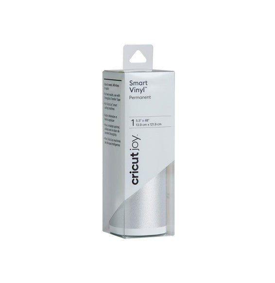 Vinilo permanente plata purpurina Cricut Joy 13x120cm